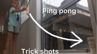 Ping pong trick shots
