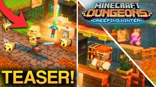 NEW TEASER of Minecraft Dungeons Creeping Winter DLC Update! (Bee Armor, Enchanter Merchant, + MORE)