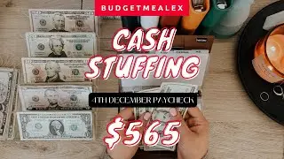 Cash Envelope Stuffing | $565 | December Paycheck #4 | Dave Ramsey Inspired