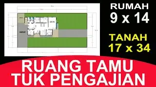 Ruang Tamu bisa tuk Pengajian karna rumah Luas 9x14 - part 1