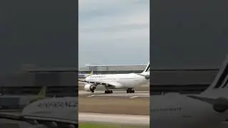 A330 Neo clear for takeoff at George Bush International Airport
