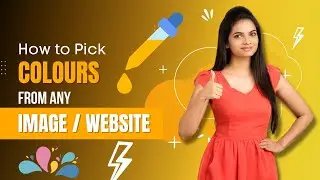 How To Pick Colors From Website / Image | Color Picker From An Image | Digital 2 Design