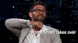 Homelander's Antony Starr's impression is getting better and better.