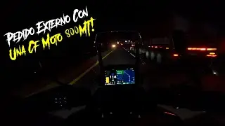 ENTREGANDO PEDIDO EN LA NOCHE CON UNA 800MT DE CFMOTO😨📦🛵