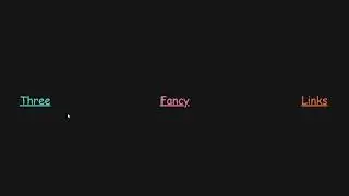 Fancy Links Example using CSS