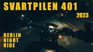 Husqvarna Svartpilen 401 2023 first ride, Berlin at night