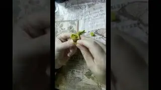 Как слепить розу из пластилина