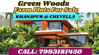 CHEVELLA FARM PLOTS FOR SALE Just At Rs.8,000/- Per Sq.Yrd