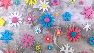 HOW TO MAKE FONDANT FLOWERS Easy Fondant Flowers!!