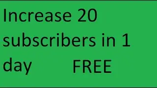 How to increase subscribers