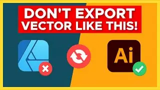 How to EXPORT any VECTOR! From Affinity to Illustrator!
