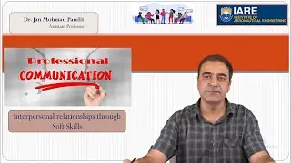 Interpersonal Relationships through Soft Skills by Dr. Jan Mohmad Pandit