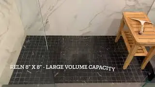 RELN Large Designer Square Shower Drain