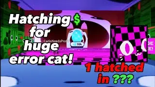 OMGGG!!!! I HATCHED HUGE ERROR CAT ON PET SIM X!!!  😱 || #edit #roblox #fypシ #petsimx