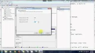 How to using Disk Management to partition your hard disk (Windows 7).