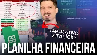 Planilha de Controle Financeiro Automática (PC e Celular) - Sem Mensalidade!