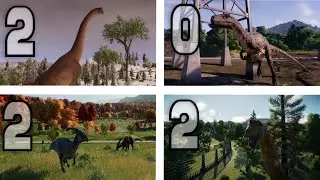 Přehlídka TOP 10 PARKŮ za rok 2022 (Jurassic World Evolution 1 a 2)