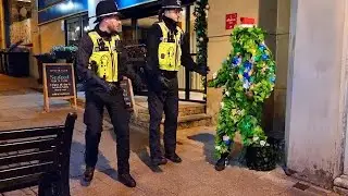 POLICE screamed so Loud! CHRISTMAS TREE PRANK 🎄