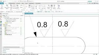 How to add surface finishes to a technical drawing Siemens NX