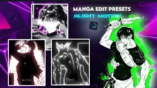 Manga edit presets alight motion xml file & song | Saini13edits