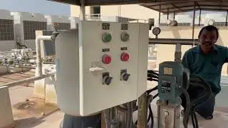 Installation of VFD control panel for pumps with pressure transducer for PID Automatic operation..