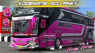 PINKYY IKEM🥵 KODENAME ACC 44 TRANS ALIYA JB2+ SERBA PINK || BUS SIMULATOR INDONESIA V3.6.1