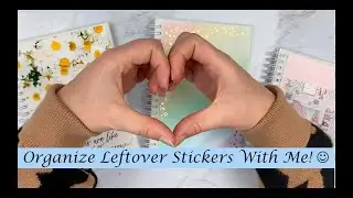Organize Leftover Stickers With Me!