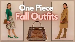 One-Piece Fall Outfit Ideas: The Croc Handbag