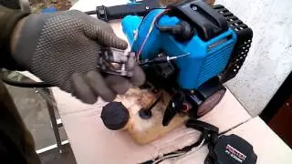 Chinese brush cutter won't start. Diagnostics and repair.