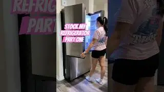 Stocking my new refrigerator part one