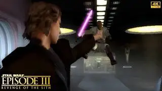 All Cinematic Cutscenes - Star Wars Revenge Of The Sith Game (4K 60FPS)
