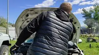 Мойка двигателя первый раз.