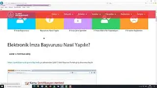 DYS Dersleri  Ders 3 - Nitelikli Elektronik Sertifika E-İmza Yenileme Başvurusu