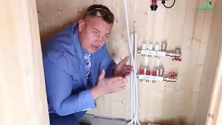 Обзор бани с купелью в процессе строительства