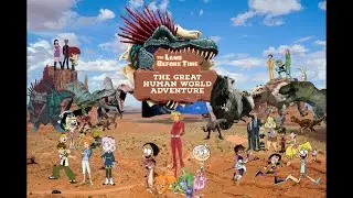 Characters and dinosaurs of The Land Before Time: The Great Human World Adventure