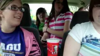 Encounter girls singing in the car