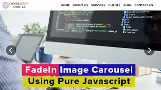 simple Image slider in pure javascript | JavaScript Image Carousel Tutorial Step by Step | Part - I