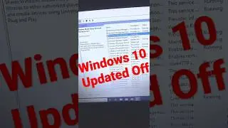 How to  update off in Windows 10 ! #shorts