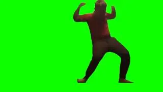 ORANGE JUSTICE KID DANCE Green Screen