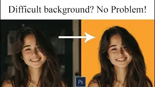 Mask Hair From Difficult Backgrounds Easily in Photoshop; How to Change Background of a Photo