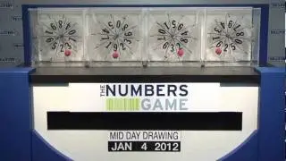 Midday Numbers Game Drawing: Wednesday, January 4, 2012