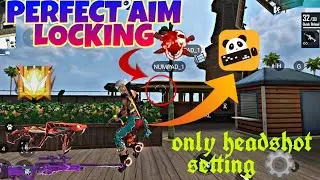 ⌨️🖱panda mouse pro best setting⚙️/perfect aim locking trick/only headshot setting⚙️⚙️/#freefire
