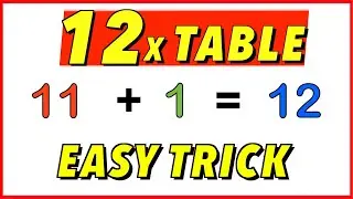 Easy 12x table trick (What your teacher didn't tell you)