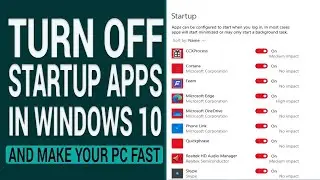 How to Turn Off Startup Apps in Windows 10 | Stop Apps from Opening on Startup #computer #windows10