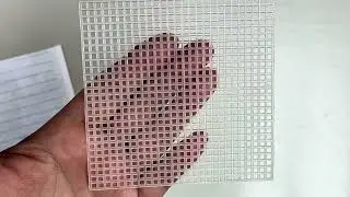 Вышивка на пластике.Видео одной работы.