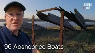84. Huge Abandoned Boat Graveyard Gloucester & Sharpness Canal