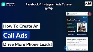 How to Create Meta Call Ads Campaigns Tamil  | Facebook & Instagram Ads Tamil | #36