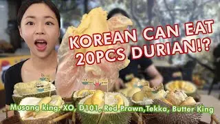 Korean tries durian Musang King, XO, D101 etc | Jimin Makan Epi.8 | Malaysian Food Adventure