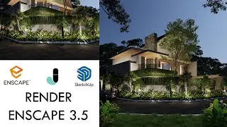 TUTORIAL !! RENDER REALISTIC EXTERIOR #7 || ENSCAPE 3.5 ||
