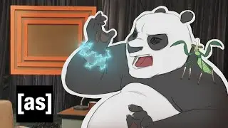 eric andre makes jack black take a lie detector test | kung fu panda animatic